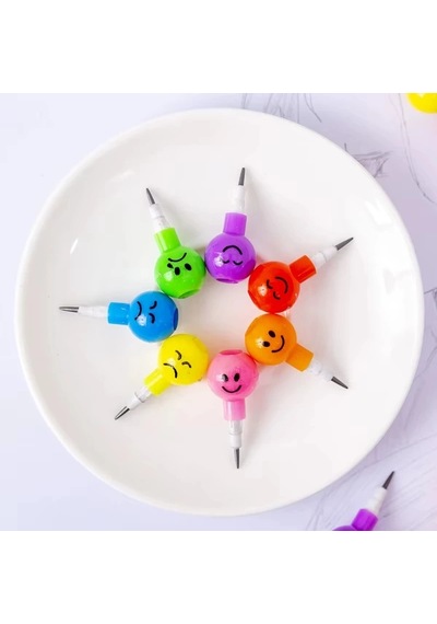 Emojili Yumurtlayan Kalem Seti 4'lü Çok Renkli