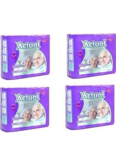 Actual 60 x 90 CM Yatak Koruyucu Örtü 30'lu x 4 120 Adet