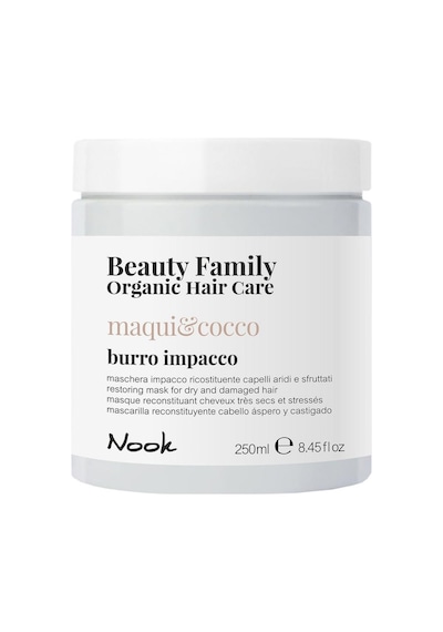 Nook Beauty Family Yıpranmış Saçlar İçin Hindistan Cevizi Macadamia Shea Yağlı Onarıcı Saç Maskesi 250ml
