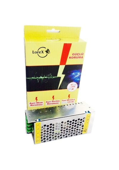 Lorex 12V 10A Cctv Güvenlik Kamera Adaptörü Güç Kaynağı