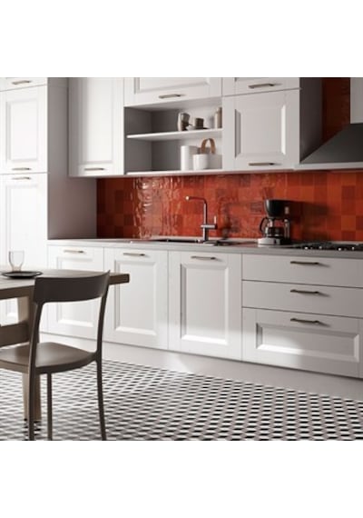 VitrA 10x10 Retromix Fon Lava Kırmızı Parlak Duvar Karosu K948425