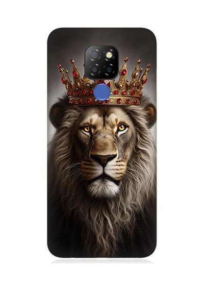 General Mobile Discovery Gm20 Uyumlu Taçlı Aslan 2 Desenli Silikon Kılıf