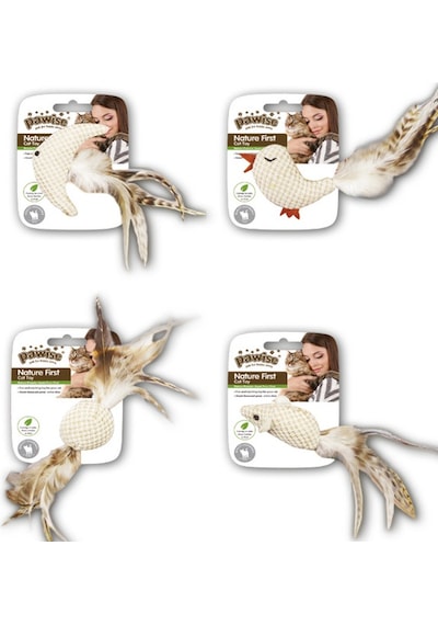 Pawise - 36 - Nature First Kedi Oyuncağı - Kmrsfres - 11x9 Cm