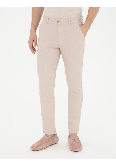 Pierre Cardin Erkek Bej Pantolon Kanvas-chino 50284261-vr011 Bej
