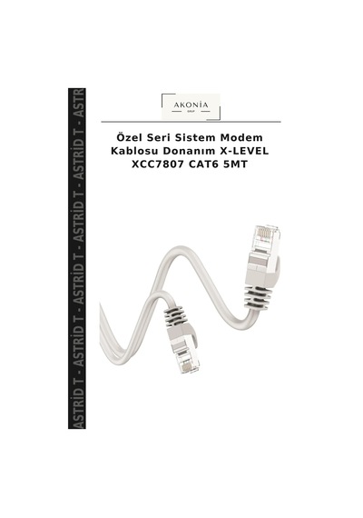 Özel Seri Sistem Modem Kablosu Donanım X-level Xcc7807 Cat6 5mt