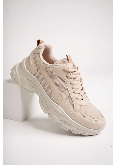 Mcdark Kadın Beyaz Sneakers Kahve