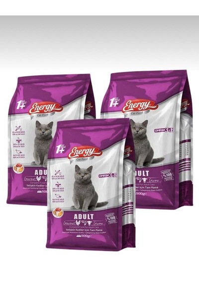 Energy Somonlu Yetişkin Kedi Maması 500 Gr 4 Adet