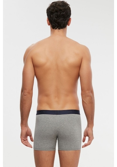 Kom Levi 2'Li Erkek Boxer Pamuk-Micro