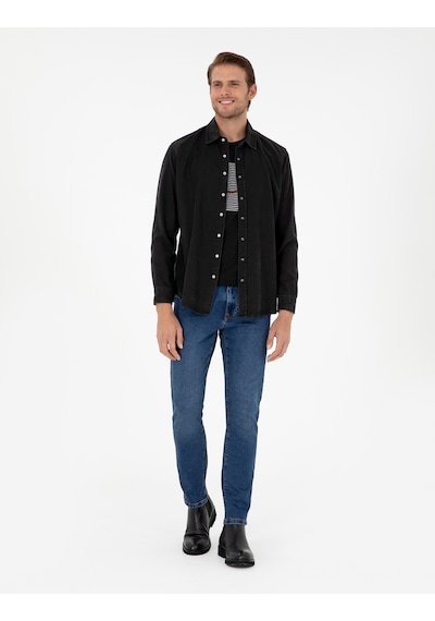 Pierre Cardin Erkek Siyah Gömlek Jean 50292591-vr046 Siyah