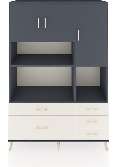 Hyperion Dolap 8 Raflı 5 Çekmeceli 3 Kapaklı 132x44x195 Antrasit-antrasit/aytaşı Antrasıt/aytası Hyperion Dolap 8 Raflı 5 Çekmeceli 3 Kapaklı 132x44x195 Antrasit-antrasit/aytaşı Antrasıt/aytası