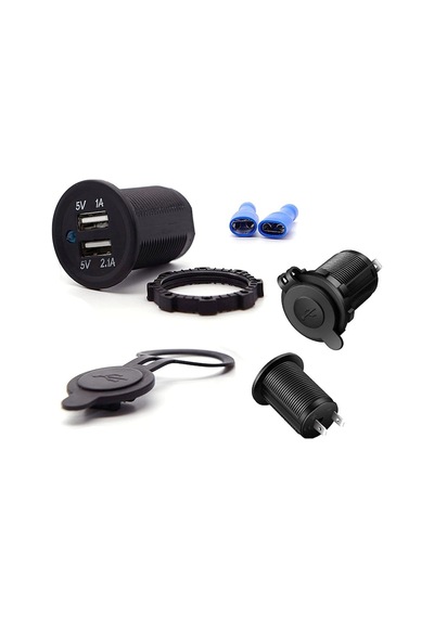 Aghbilgisayar 2 Usb Şarj Soketi Güç Çıkışı 1A - 2.1A Su Geçirmez Tekne Araba 552308270