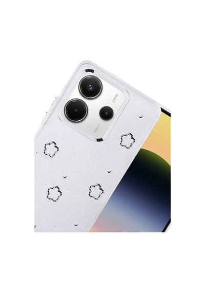 Xiaomi Redmi Note 14 4g Fiyonk Desenli Kapak - Desen 2 Beyaz