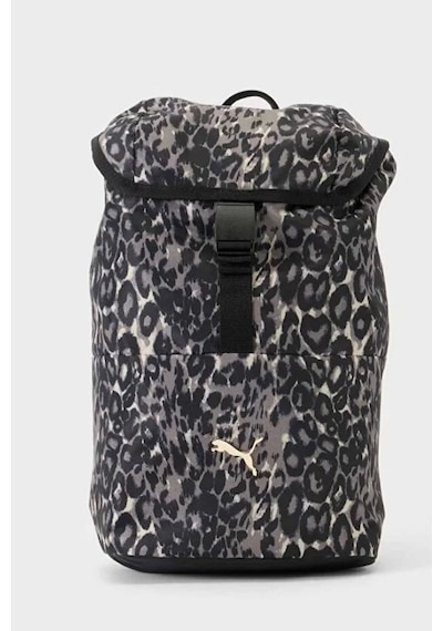 Puma Kadın Leopar Desenli Sırt Çantası Günlük Şehir Ve Spor Çantası 14-15 L 09171811 Çok Renkli