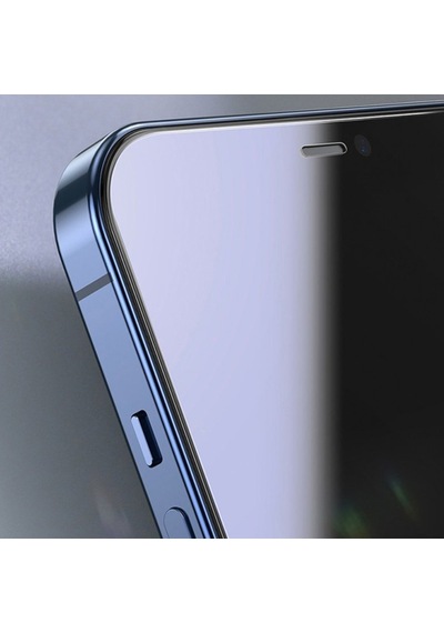 Baseus Apple Uyumlu   iPhone 12 Pro Max 6.7 0.3Mm Ful Tempered Cam Ekran Koruyucu Şeffaf (467499338)