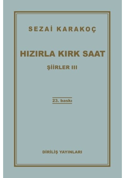 Şiirler 3 - Hızırla Kırk Saat - Ayho-761279