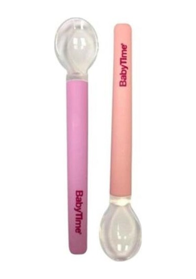 Babytime Ikili Mama Kaşığı - Pembe