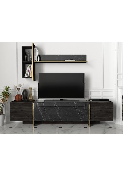 Dekorister Exclusive Veyron Tv Ünitesi Rebab-Mermer