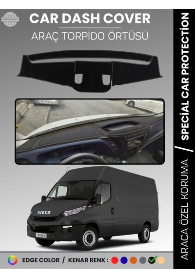 Iveco Daıly 2014-2019 Torpido Örtüsü Panel Torpido Koruma Araca Özel Tam Uyum Kaymaz Kolay Montaj - 524 Stiloto