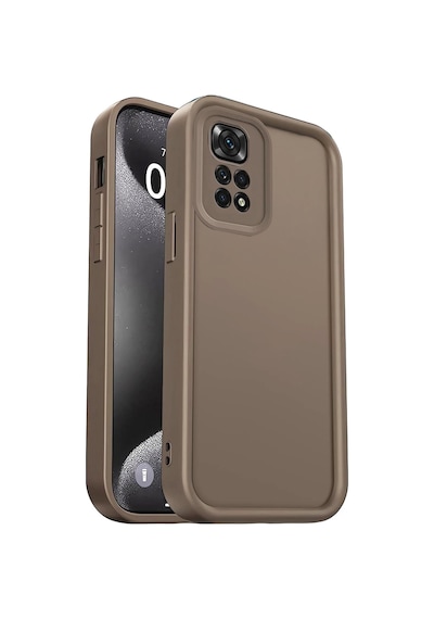 Xiaomi Redmi 10 2022 Uyumlu Kılıf Viera Silikon - Kahverengi