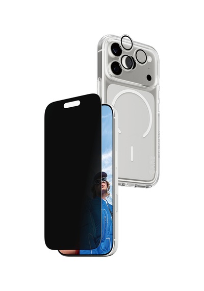 Care By Panzerglass Flagship Privacy Apple Uyumlu iPhone 17 Pro 3'lü Telefon Koruma Set- Bundle Uwf+kılıf+lens