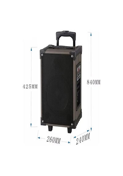 Lt-908 Süper Bass Şarjlı Mikrofonlu Hoparlör Karaoke Sistemi 40 Watt Taşınabilir Parti Box