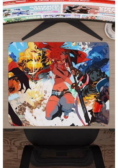 Gurren Lagann Kaymaz Dikişli Kauçuk Oyuncu Mousepad V5 - 48x40 Xl Gaming Mouse Pad Fare Altlığı