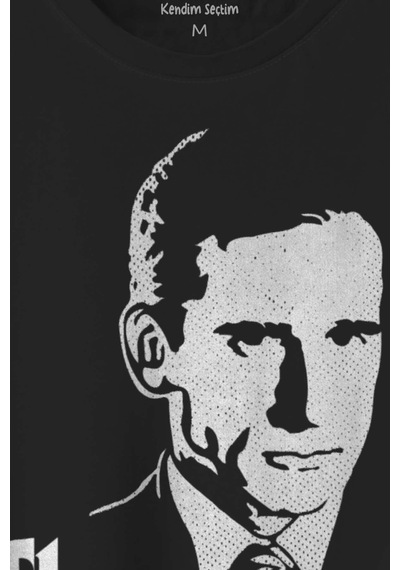 The Office Michael Scott Godfather Dunder Mifflin Baskılı Siyah T-shirt Unisex Tişört 001