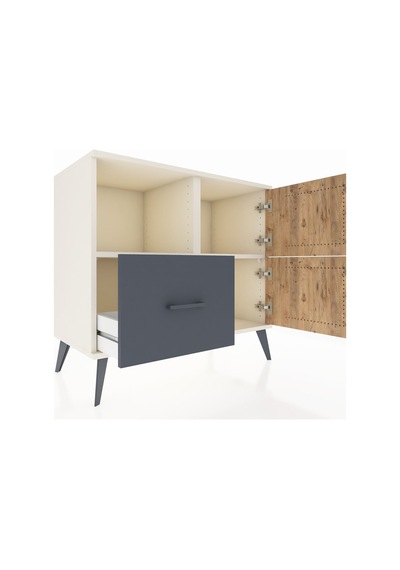 Hyperion Şifonyer 2 Raflı Tek Çekmeceli 2 Kapaklı 88x44x80 Aytaşı-çam/antrasit Çam/antrasit Hyperion Şifonyer 2 Raflı Tek Çekmeceli 2 Kapaklı 88x44x80 Aytaşı-çam/antrasit Çam/antrasit