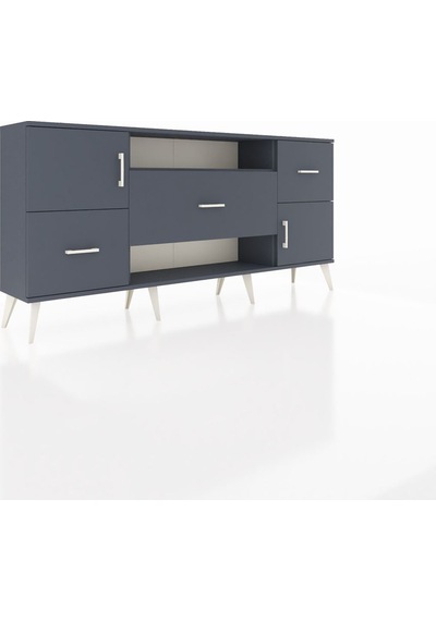 Arges Konsol 2 Raflı 3 Çekmeceli 2 Kapaklı 176x30x83 Antrasit-antrasit/antrasit Antrasit/antrasit Arges Konsol 2 Raflı 3 Çekmeceli 2 Kapaklı 176x30x83 Antrasit-antrasit/antrasit Antrasit/antrasit