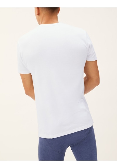 Marks & Spencer Kısa Kollu Medium Warmth Termal Atlet T14008812n Beyaz