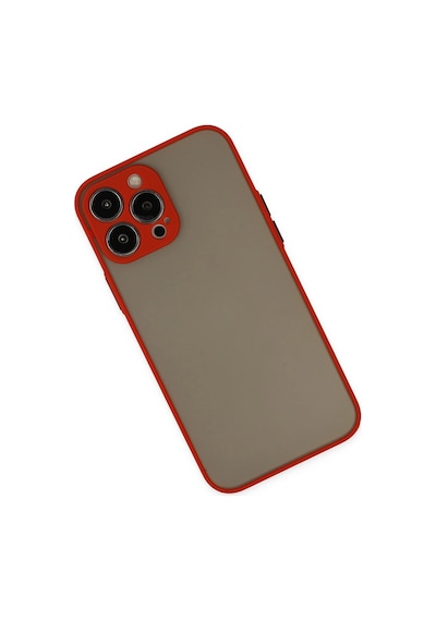 Newface - 512 - iPhone Uyumlu 13 Pro Kılıf Montreal Silikon Kapak - Csmo-tex - - Kırmızı