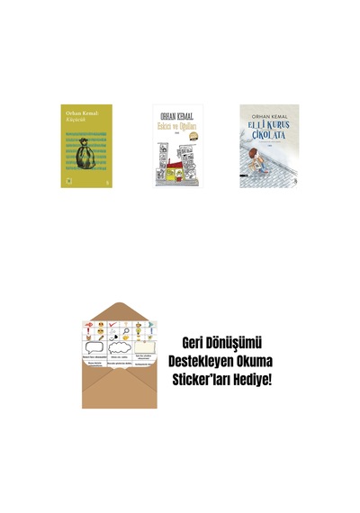 Everest Açıkhava 13 - Küçücük + Eskici Ve Oğulları Midi Boy + Elli Kuruş Çikolata + Okuma Sticker'ları