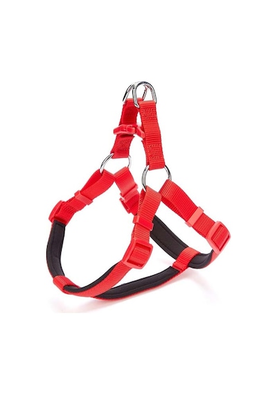 Doggie Comfort Dokuma Ronin Köpek Göğüs Tasması Kırmızı 2 x 45-55 CM Kırmızı