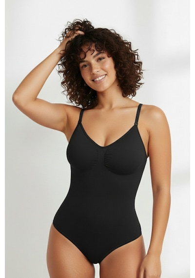 Mistirik Mamey Çıtçıtlı Zıbın Korse Extra Push Up Etkili Siyah Renk10