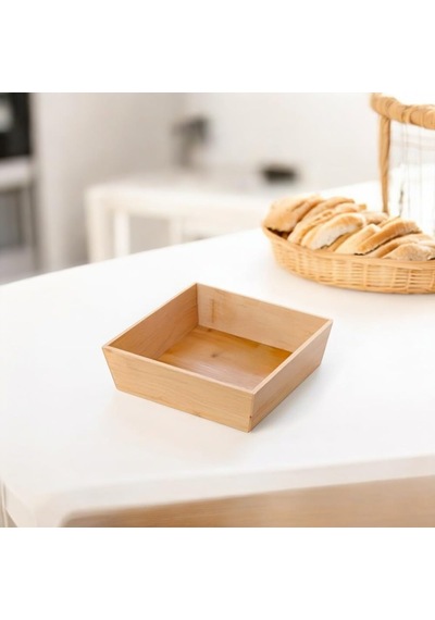 Deconox Bambu Lüx Kare Orta Boy Ekmeklik-meyvelik 19cm, Bambu Ekmeklik Kare Orta Boy 19cm Sku: Smg8690010243218 Açık Gri