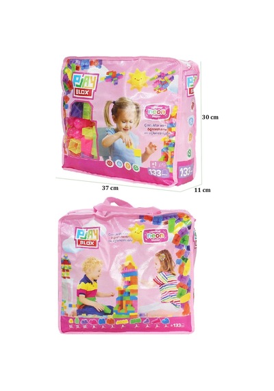 Play Blox 2991 Neon Renkler Mega Blok Seti 133 Parça Pembe Çantalı