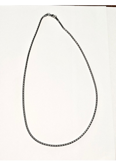 Gümüş Renk Çelik Küp Zincir Kolye - Unisex Box Chain Model 2026 Trend