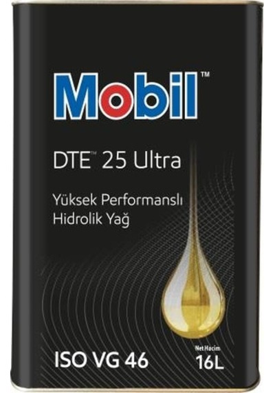 Mobil Dte 25 Ultra Yüksek Performanslı Hidrolik Yağı Teneke 16 L