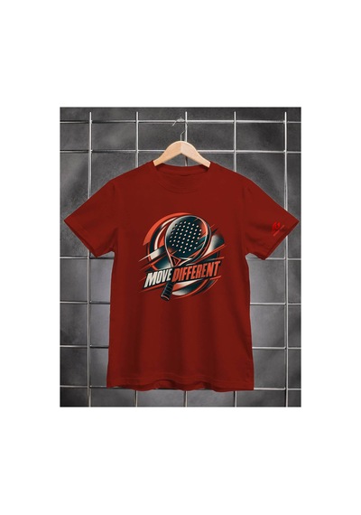 Segungear Movedifferent Erkek Regular Fit Baskılı Spor Tişört Bordo - 933732722 Bordo