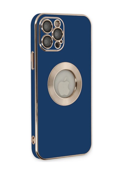 Uray Store Apple iPhone Uyumlu  12 Pro Kılıf Store Silikon - Mavi