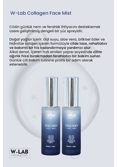 W-Lab Cosmetics Collagen Face Mist 30 Ml