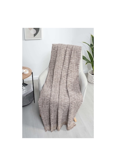 Çok Amaçlı Pamuklu Örtü- Kanepe-koltuk Şalı-koltuk Örtüsü 170x220-774 Kahve 5