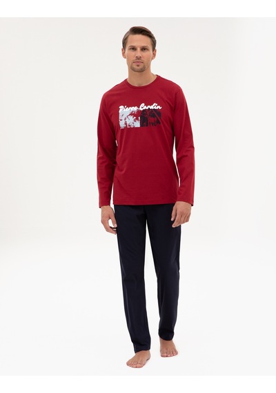 Pierre Cardin Erkek Bordo Pijama Takım 50322631-900 Bordo