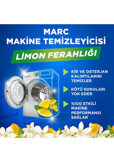 Çamaşır Makinesi Temizleyici & Koruyucu Kireç Önleyici Limon Ferahlığı 500ml