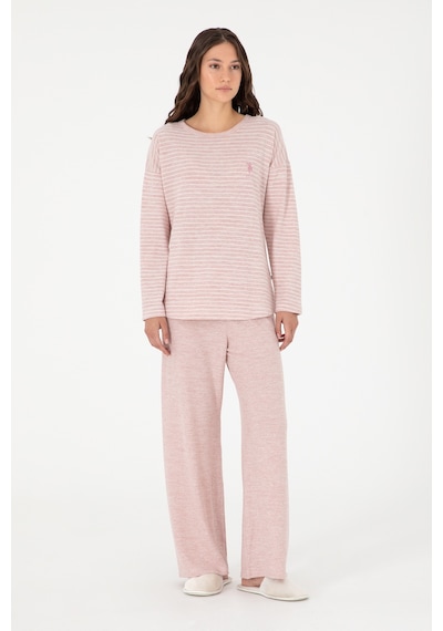 U.s. Polo Assn. Kadın Pembe Pijama Takım 50302036-vr041 Pembe