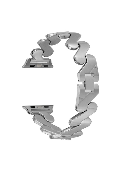 Ekılıf - Apple Uyumlu  Watch 40mm - Kordon Metal Strap Kayış Krd-80 - Gümüş