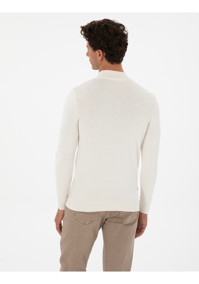 Pierre Cardin Erkek Ekru Kazak /triko 50315751-vr019 Ekru