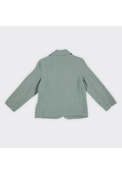 Panço Erkek Çocuk Müslin Ceket Yeşil 2411bk22003-4575 001