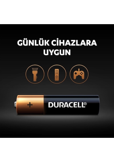 Duracell Alkalin Aaa 10'lu Paket + Alkalin Aa 10'lu Paket Piller
