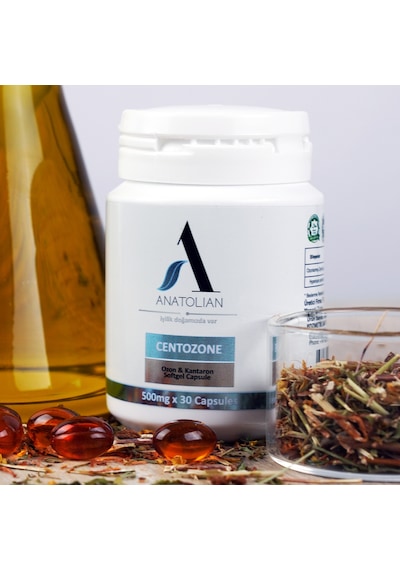 Anatolian Centozone Sarı Kantaron Gıda Takviyesi 500 MG x 30 Kapsül